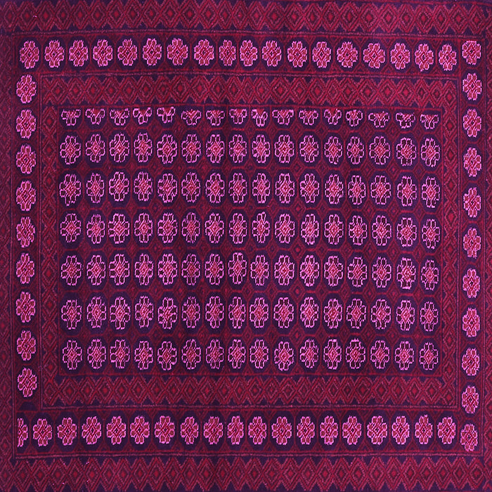 Square Abstract Pink Contemporary Rug, con1236pnk