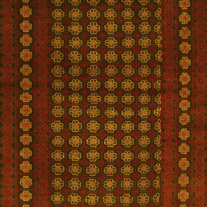 Abstract Yellow Contemporary Rug, con1236yw