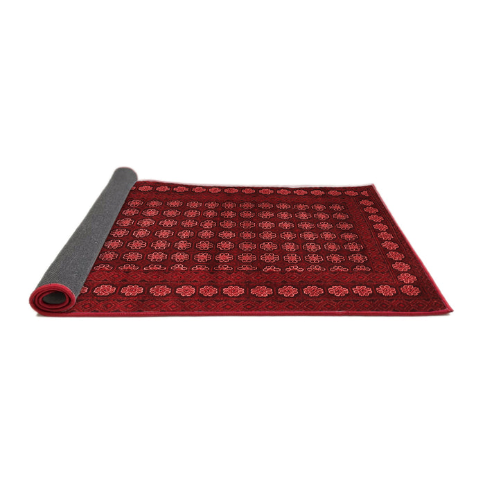Abstract Red Contemporary Area Rugs