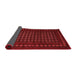 Abstract Red Contemporary Area Rugs