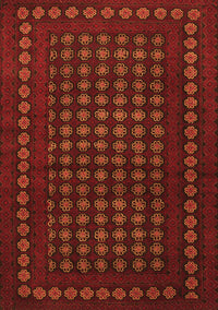 Abstract Orange Contemporary Rug, con1236org