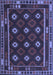 Machine Washable Oriental Blue Traditional Rug, wshcon1237blu