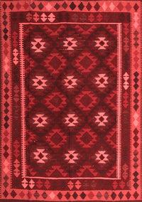 Oriental Red Traditional Rug, con1237red