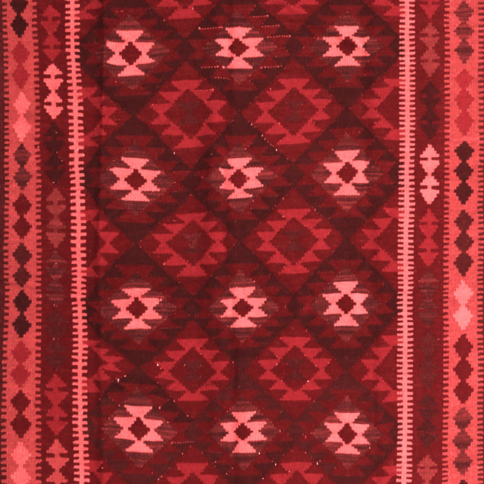 Machine Washable Oriental Red Traditional Rug, wshcon1237red