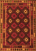 Oriental Orange Traditional Rug, con1237org