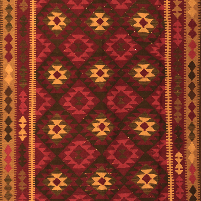 Oriental Orange Traditional Rug, con1237org