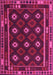 Machine Washable Oriental Pink Traditional Rug, wshcon1237pnk