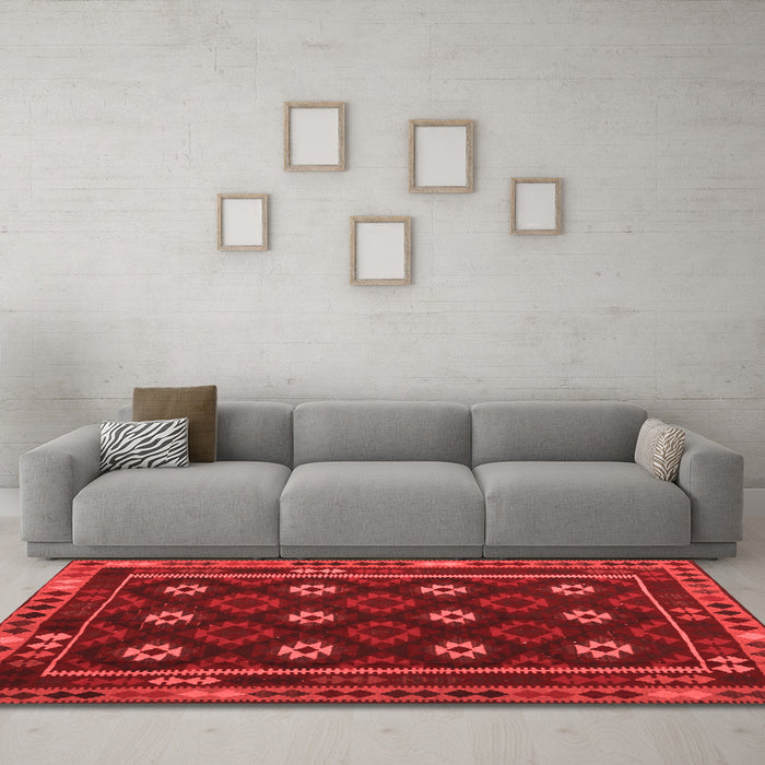 Traditional Red Washable Rugs