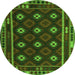 Square Oriental Green Traditional Rug, con1237grn