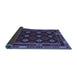 Sideview of Oriental Blue Traditional Rug, con1237blu