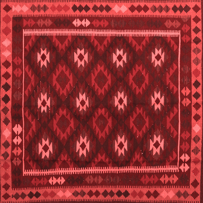 Machine Washable Oriental Red Traditional Rug, wshcon1237red
