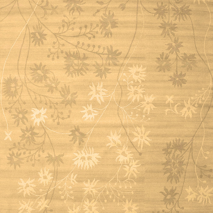 Machine Washable Abstract Brown Contemporary Rug, wshcon1238brn