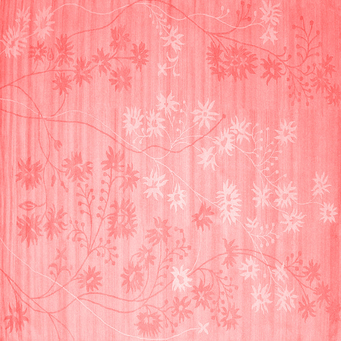 Machine Washable Abstract Red Contemporary Rug, wshcon1238red