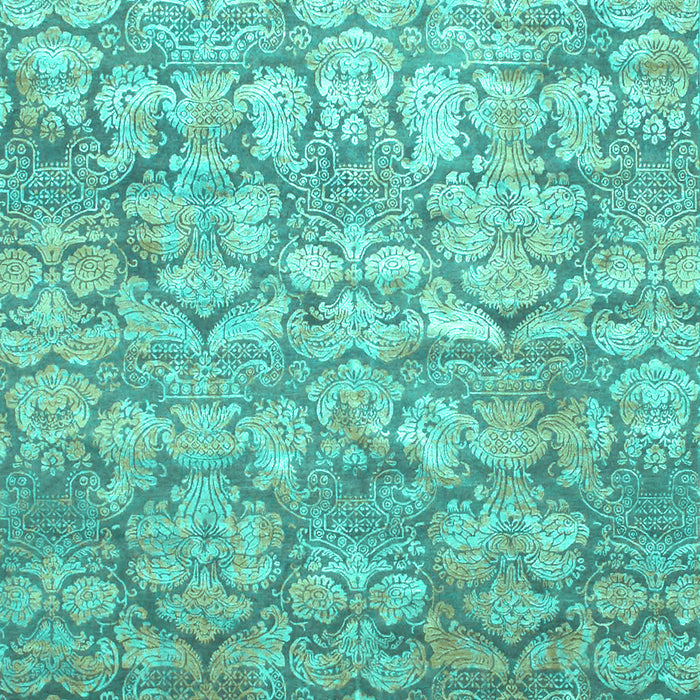 Abstract Turquoise Contemporary Rug, con1239turq