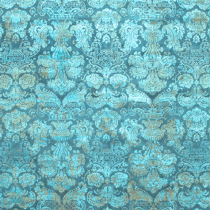 Machine Washable Abstract Light Blue Contemporary Rug, wshcon1239lblu