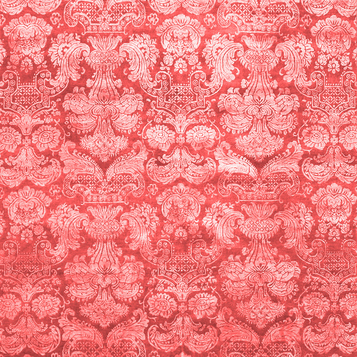 Machine Washable Abstract Red Contemporary Rug, wshcon1239red