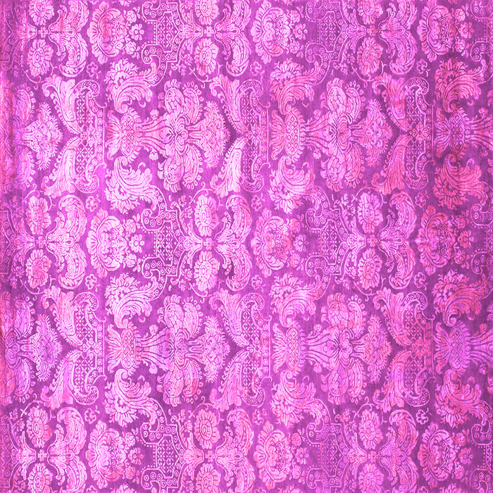 Square Abstract Pink Contemporary Rug, con1239pnk