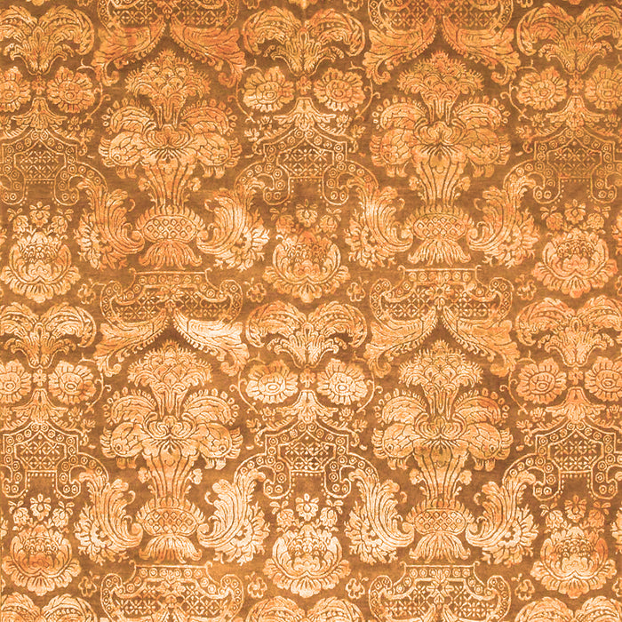 Abstract Orange Contemporary Rug, con1239org