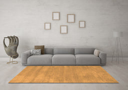 Machine Washable Abstract Orange Contemporary Area Rugs in a Living Room, wshcon123org