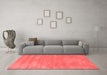 Contemporary Red Washable Rugs