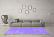 Machine Washable Abstract Purple Contemporary Area Rugs in a Living Room, wshcon123pur