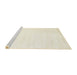 Serging Thickness of Machine Washable Contemporary Lemon Chiffon Beige Rug, wshcon124