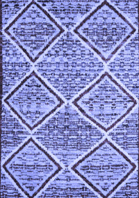 Abstract Blue Contemporary Rug, con1240blu