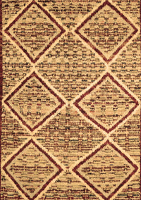 Abstract Brown Contemporary Rug, con1240brn