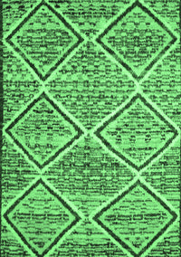 Abstract Emerald Green Contemporary Rug, con1240emgrn