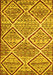 Abstract Yellow Contemporary Rug, con1240yw