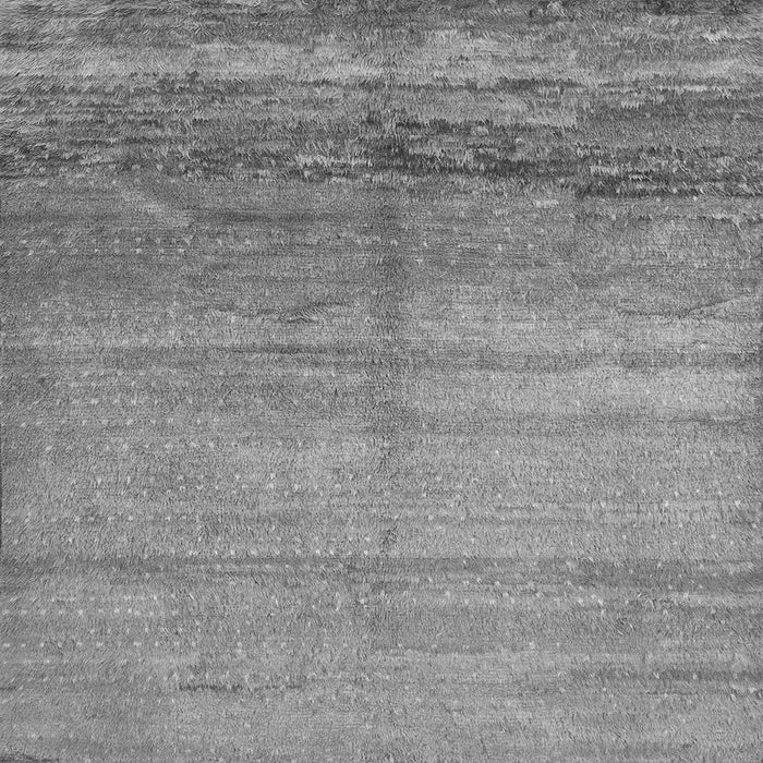 Round Machine Washable Abstract Gray Contemporary Rug, wshcon1241gry