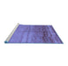 Sideview of Machine Washable Abstract Blue Contemporary Rug, wshcon1241blu