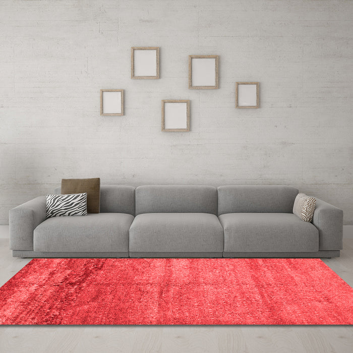 Contemporary Red Washable Rugs