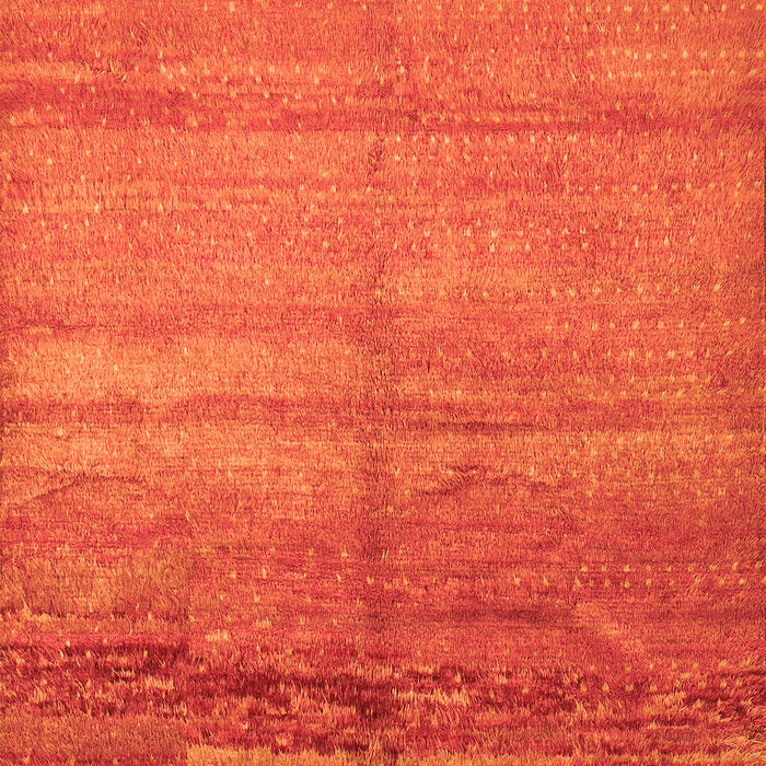 Serging Thickness of Machine Washable Abstract Orange Contemporary Area Rugs, wshcon1241org