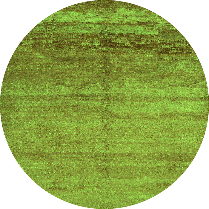 Square Abstract Green Contemporary Rug, con1241grn