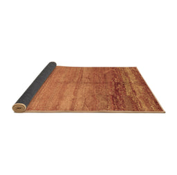 Sideview of Abstract Brown Contemporary Rug, con1241brn