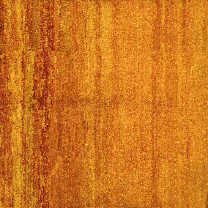 Square Machine Washable Abstract Yellow Contemporary Rug, wshcon1241yw