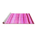 Sideview of Machine Washable Southwestern Pink Country Rug, wshcon1242pnk