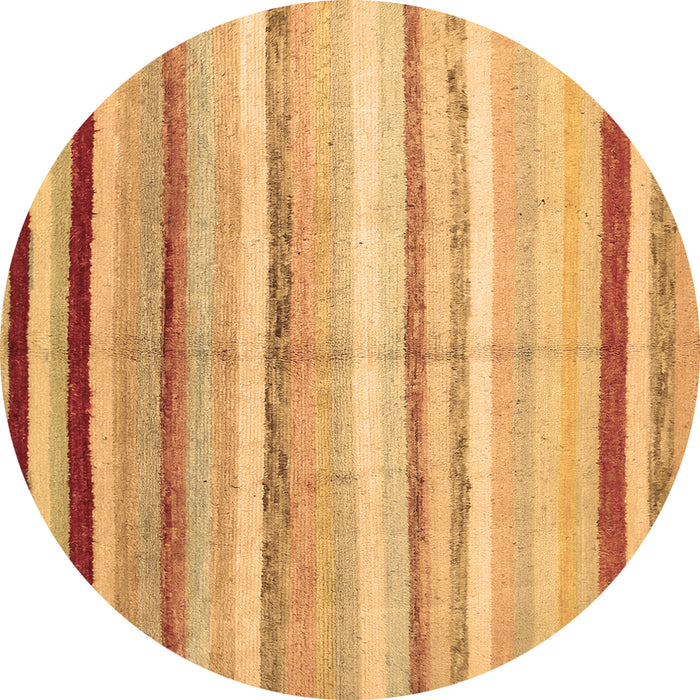 Round Southwestern Brown Country Rug, con1242brn