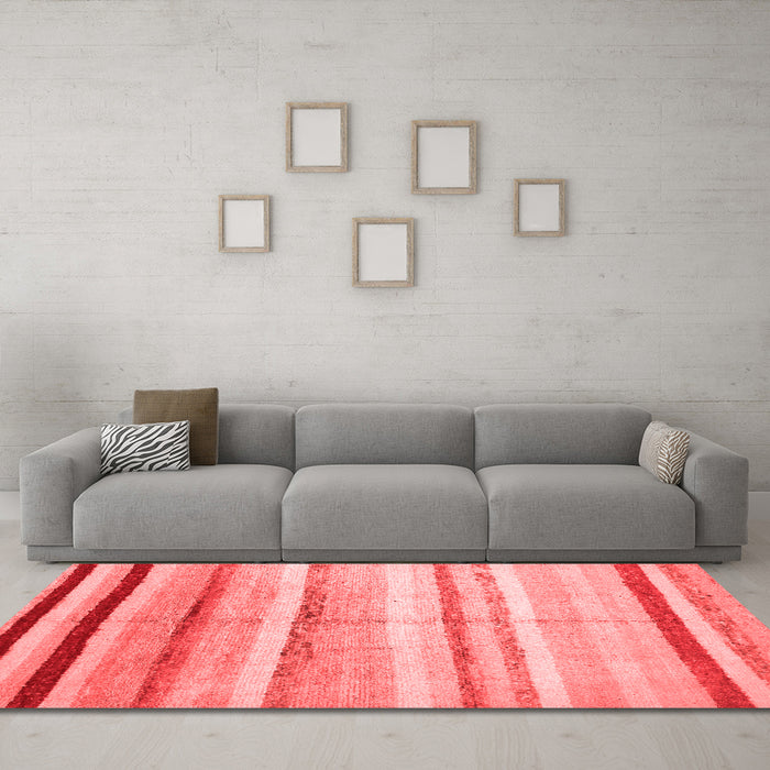 Country Red Washable Rugs