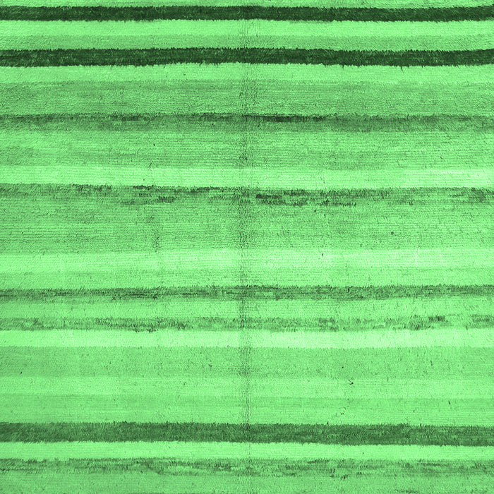 Square Machine Washable Southwestern Emerald Green Country Area Rugs, wshcon1242emgrn