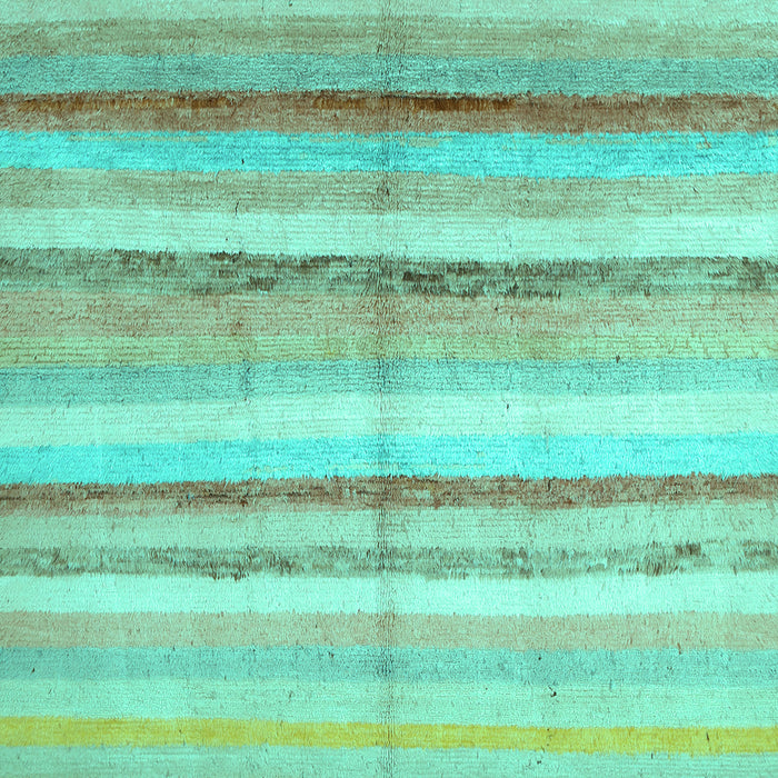 Machine Washable Southwestern Turquoise Country Area Rugs, wshcon1242turq
