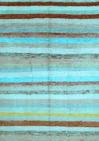 Southwestern Light Blue Country Rug, con1242lblu