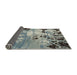 Thickness of Contemporary Dark Gray Modern Rug, con1243