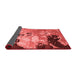 Abstract Red Contemporary Area Rugs