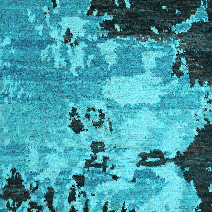 Abstract Light Blue Contemporary Rug, con1243lblu