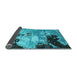 Sideview of Abstract Light Blue Contemporary Rug, con1243lblu