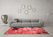 Contemporary Red Washable Rugs