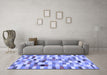 Machine Washable Abstract Blue Contemporary Rug in a Living Room, wshcon1244blu