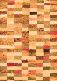 Abstract Orange Contemporary Rug, con1244org